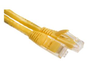 Kabel kategorii 6, Żółty, Wtyk RJ45/męski RJ45dł.: 2m, mat. koszulki: PVC