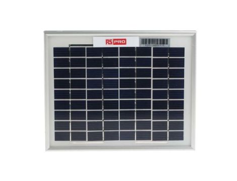 Panel słoneczny 5W 22V 250x200x25mm, RS PRO /zestaw 5szt./