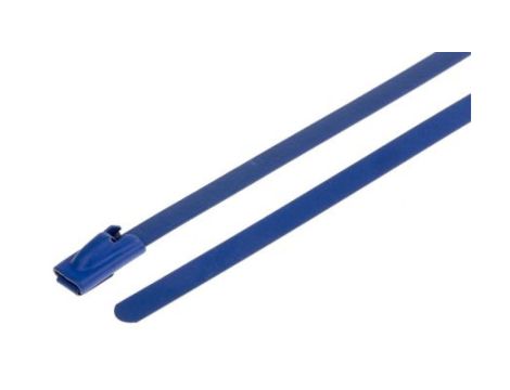 Opaska kablowa 360mm 4,6 mm Stal nierdzewna z powłoką poliestrową 100 sztuk RS PRO