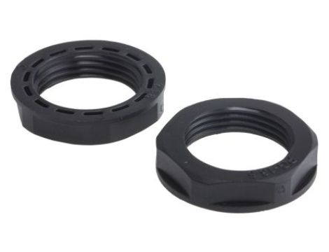 Nakrętka do dławnic kablowych, PG13.5, IP68, kolor: Czarny, materiał: Nylon 66, RS PRO