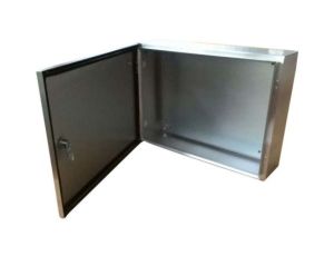 Szafka ścienna rozdzielcza, materiał: Stal nierdzewna typu 304, IP66, 500 x 500 x 200mm, RS PRO