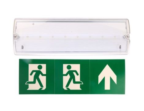 Oświetlenie awaryjne IP65 Przegroda czołowa 3 W LED