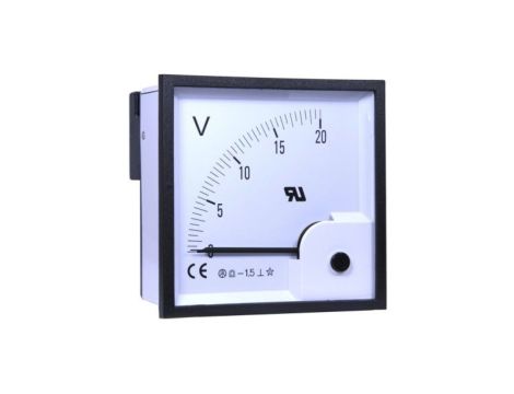 Woltomierz analogowy DC -25C do +50C 92 x 92 mm RS PRO