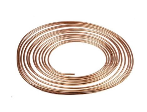 Rury miedziane, dł.: 10m, 138 bar, śr. wewn.: 3.4mm, śr. zewn.: 5mm