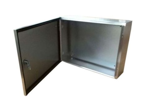 Szafka ścienna rozdzielcza, materiał: Stal nierdzewna typu 304, IP66, 800 x 800 x 300mm, RS PRO