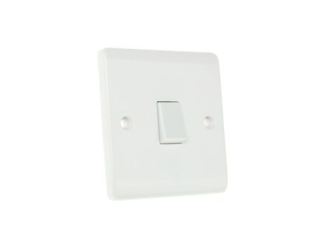 Włącznik światła, 10A, 250V, 1-przyciskowy, 1-biegunowy, IP20, RS PRO