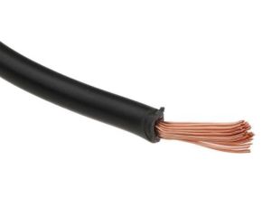 Jednożyłowy kabel sterowniczy CSA 2,5 mm, Maks. +70C 1000 V Czarny, RS PRO