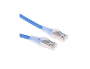 Kabel kategorii 6, Niebieski, Wtyk RJ45/męski RJ45dł.: 500mm, mat. koszulki: LSZH