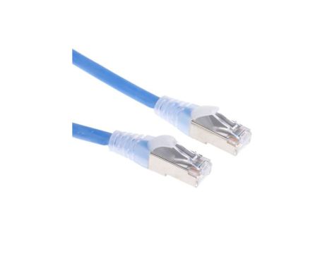 Kabel kategorii 6, Niebieski, Wtyk RJ45/męski RJ45dł.: 500mm, mat. koszulki: LSZH