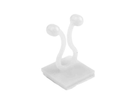 Spinka do kabli Spinka zaciskowa, 7.9mm, materiał: Nylon 66, Samoprzylepny, 27.5 x 17.4mm, RS PRO