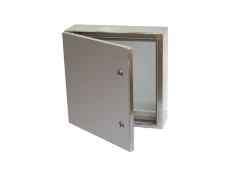 Szafka ścienna rozdzielcza, materiał: Stal nierdzewna typu 304, IP66, 300 x 300 x 150mm, RS PRO