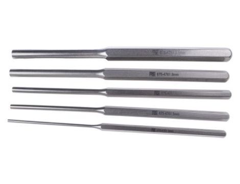 Zestaw wybijaków 5-szt., Ø 3 → 9,5 mm, RS PRO