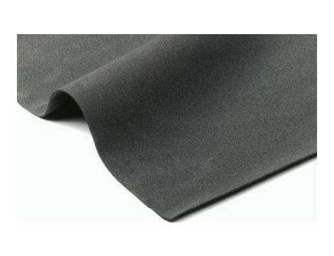 Arkusz gumy, Czarny, 122kg/m, 1m x 2m x 10mm, , samoprzylepny, RS PRO