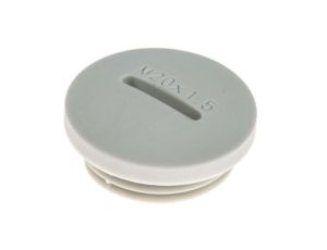 Zaślepka, Szary M20 x 1.5 Gwintowany, Nylon 66, Zaślepianie, 19.9mm 24mm RS PRO