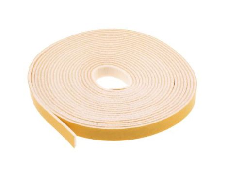Taśma piankowa, 6m x 12mm x 2.4mm, kolor: Biały, RS PRO Jednostronna