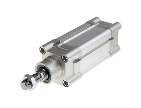 Siłownik profilowy, dwustronnego działania, CDEM Ø 50mm, skok 50mm, z amortyzacją elastyczną, RS PRO