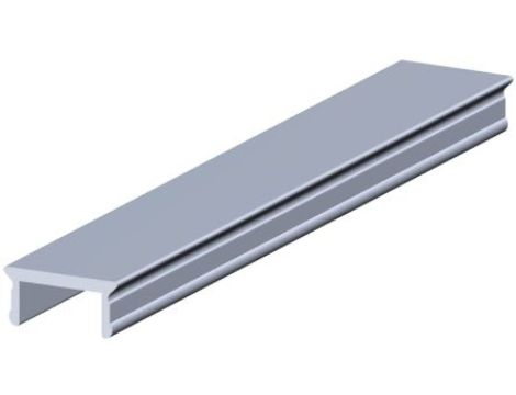 Pasek zasłaniający na profile, aluminiowy, 8mm, dł. 2m 10-elem., RS PRO