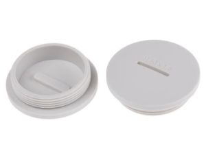 Zaślepka, Szary M40 x 1.5 Gwintowany, Nylon 66, Zaślepianie, 39.9mm 45.8mm RS PRO