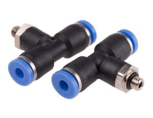 Adapter gwintowany teowy typu gwint – rura, 10 barów