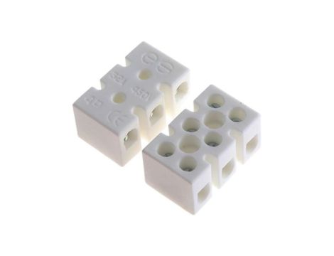 4mm Złącze wtykowe do druku Biały 3-żyłowe, Wkręcane, 250 V Śruba