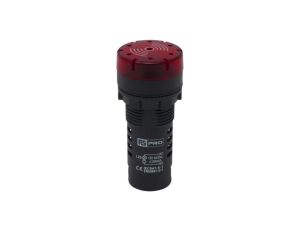 Lampka kontrolna w komplecie z sygnalizatorem akustycznym, Ø 22mm, IP30, RS PRO