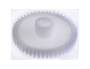 Koło zębate walcowe, moduł: 1, l.zębów: 48, śr. piasty: 16mm, śr. otworu: 8mm, POM