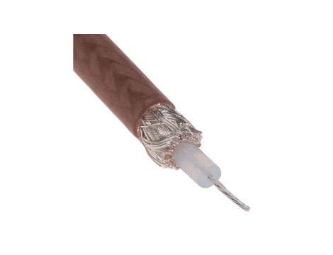 Kabel koncentryczny, RG316, FEP, Brązowy Bez zakończenia Bez zakończenia, RS PRO Bez zakończenia