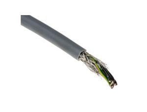 Kabel sterowniczy CY 5-żyłowy Ekranowany Polichlorek winylu PVC, 0,75 mm, 50m, 12 A, Ø 7.4mm, RS PRO
