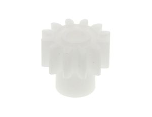 Koło zębate walcowe, moduł: 1, l.zębów: 12, śr. piasty: 8mm, śr. otworu: 4mm, POM