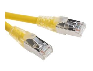 Kabel kategorii 6, Żółty, Wtyk RJ45/męski RJ45dł.: 5m, mat. koszulki: LSZH