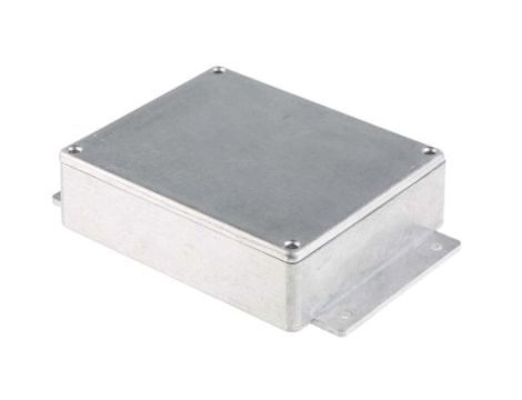 Obudowa ekranowana Srebrny z kołnierzem, 149.8 x 100.2 x 35.6mm, RS PRO