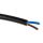 Sieciowy kabel zasilający 2 Core Polichlorek winylu PVC Sheath Czarny 7.2mm od , 500 V