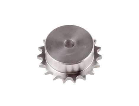 Koło łańcuchowe drabinkowe, 19 zębów, 08B-1, Pilot, śr otworu: 12mm, śr toczna: 77.06mm, Stal