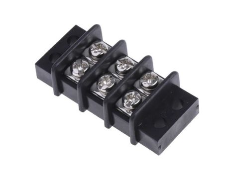 4mm Złącze wtykowe do druku Czarny 3-żyłowe, Śruba, 750 V Swobodne zawieszanie, montaż na panelu