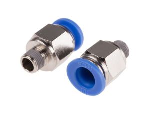 Adapter gwintowany prosty gwint – rura, 10 barów