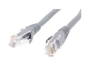 Kabel kategorii 6, Szary, Wtyk RJ45/męski RJ45dł.: 500mm, mat. koszulki: LSZH