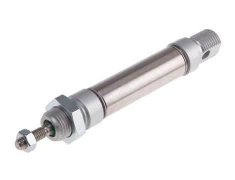 Siłownik dwustronnego działania ISO 6432 Ø 16mm, skok 25mm RS PRO