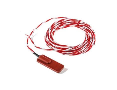 Termopara typ PT 100, -50C do +150C 40mm kabel 5m, Powłoka z folii aluminiowej, guma silikonowa