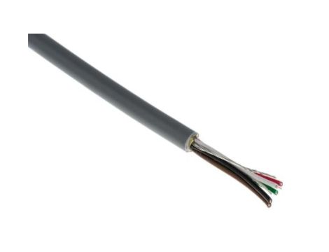 Wielożyłowy kabel przemysłowy Ekranowany 5 0,22 mm 1 A 300 V Polichlorek winylu PVC 4.95mm 500m RS PRO