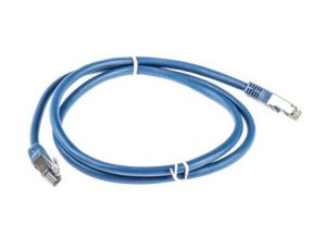 Kabel kategorii 6, Niebieski, Wtyk RJ45/męski RJ45dł.: 1m, mat. koszulki: PVC