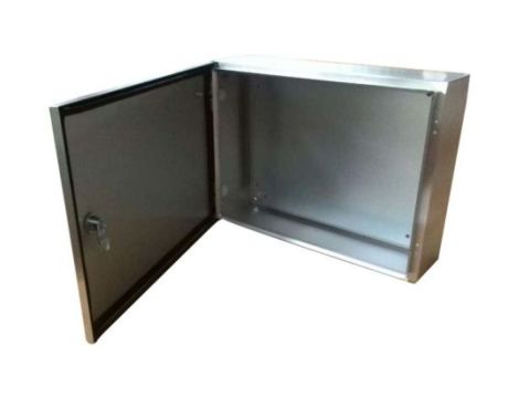 Szafka ścienna rozdzielcza, materiał: Stal nierdzewna typu 304, IP66, 400 x 400 x 200mm, RS PRO