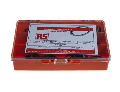 Uszczelki samocentrujące, wymiary metryczne Nitryl, Kit Contents 125 szt. RS PRO