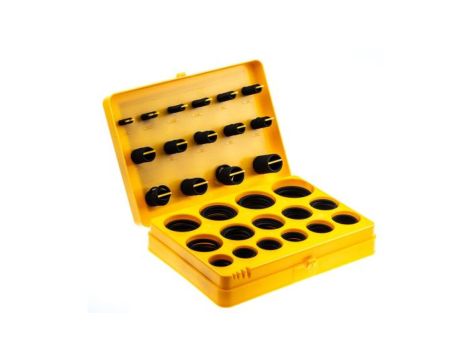 Zestaw oringów, wymiary metryczne FKM, Kit Contents 386 szt. RS PRO