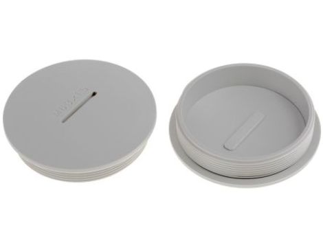 Zaślepka, Szary M63 x 1.5 Gwintowany, Nylon 66, Zaślepianie, 62.4mm 69.3mm RS PRO