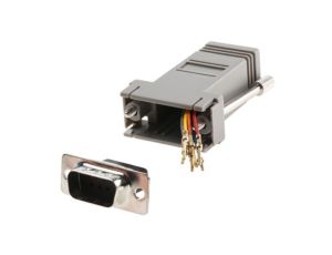 Adapter do złączy RJ, Gniazdo RJ45/9-stykowa wtyczka D