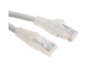 Kabel kategorii 6, Szary, Wtyk RJ45/męski RJ45dł.: 10m, mat. koszulki: LSZH