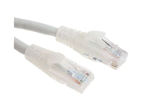Kabel kategorii 6, Szary, Wtyk RJ45/męski RJ45dł.: 10m, mat. koszulki: LSZH