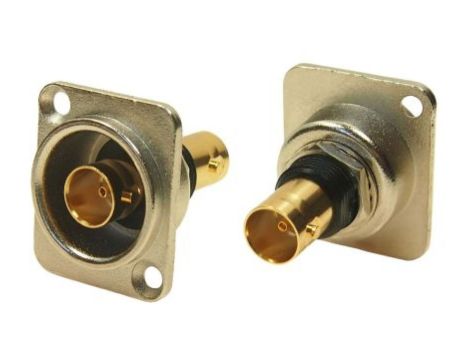 Złącze BNC, 75, 12GHz, Męski, Lutowane, Montaż na panelu +70C -35C