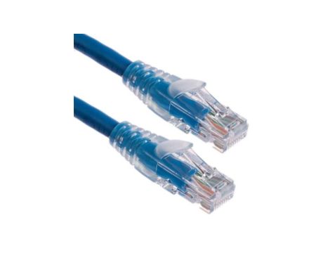 Kabel kategorii 6, Niebieski, Wtyk RJ45/męski RJ45dł.: 3m, mat. koszulki: PVC