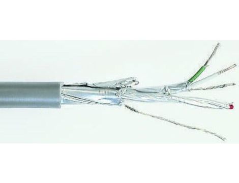 Wieloparowy kabel przemysłowy, 2 -parowy , 22 AWG AWG , izolacja PVC Ekranowany Przewód wielożyłowy